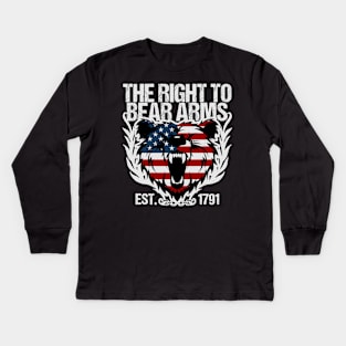 The Right To Bear Arms Gun Owner Kids Long Sleeve T-Shirt